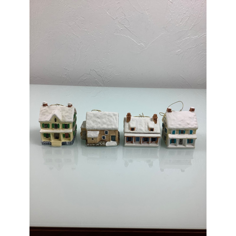 VTG Reed & Barton Yarmouth Maine Villages Cottages houses ornaments lot EUC